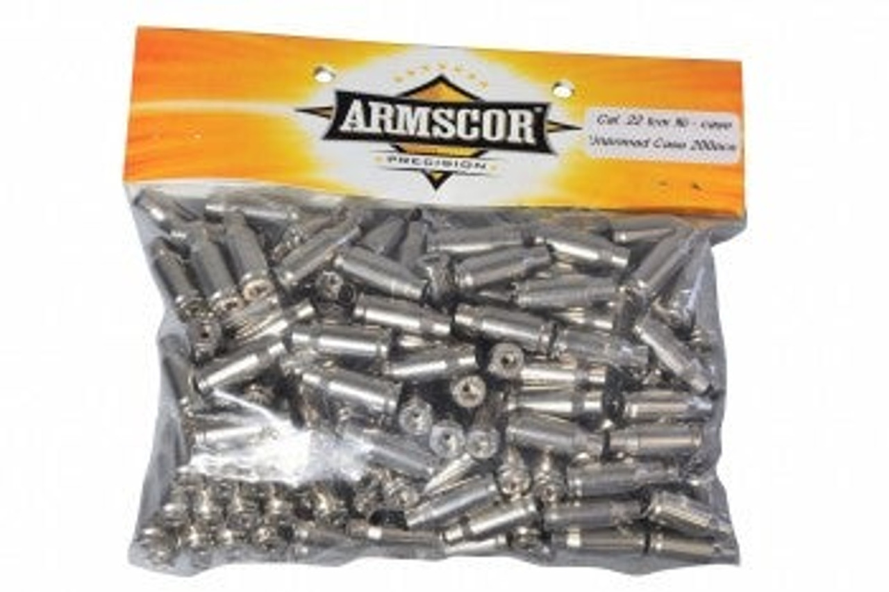 ArmscorPrecision - 22TCM - Unprimed Nickel Plated Brass - 200rnd/Bag ...